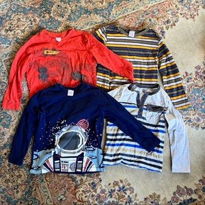 (4) Hanna & Tea Collection Long Sleeve Shirts